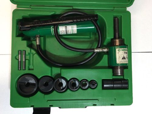 Greenlee 7306sb hydraulic knockout punch set for sale