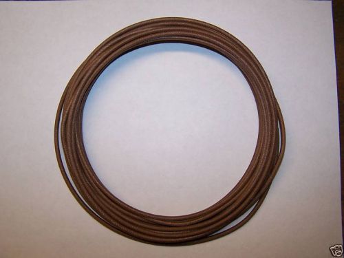 Cloth Covered Primary Wire  14 gauge Brown 10 feet