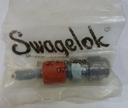 Swwagelok quick connect stem w/ valve, 0.2 cv, 1/4 in. swagelok tube fitting for sale