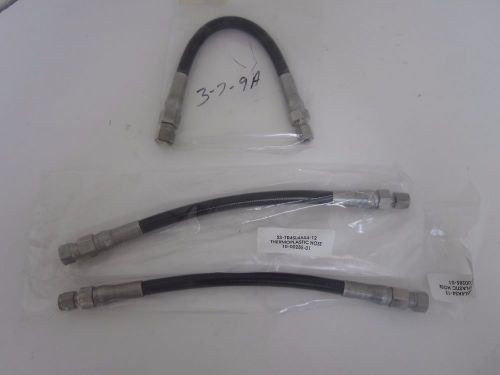 Swagelok thermoplastic hose ss-7r4sl4as4-12, 1/4&#034; sae x swagelok tube - lot of 3 for sale