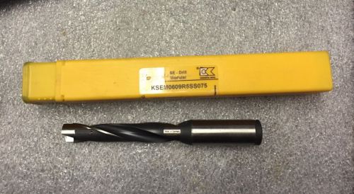 KENNAMETAL .6094&#034; ( 39/64) KSEM0609R5SS075 Coolant Thought Drill