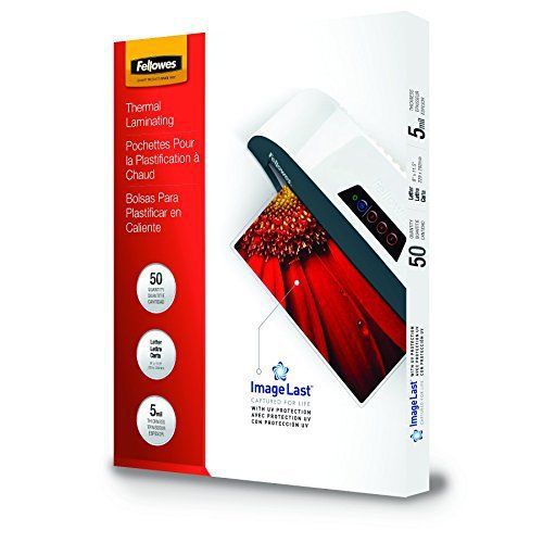 Fellowes Laminating Pouches, Thermal, ImageLast, Letter Size, 5 Mil, 50 Pack
