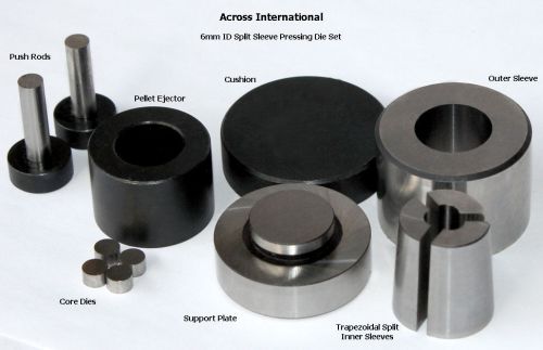 6mm id easy-retrieve steel pellet press tablet mill dry pressing die set mold for sale