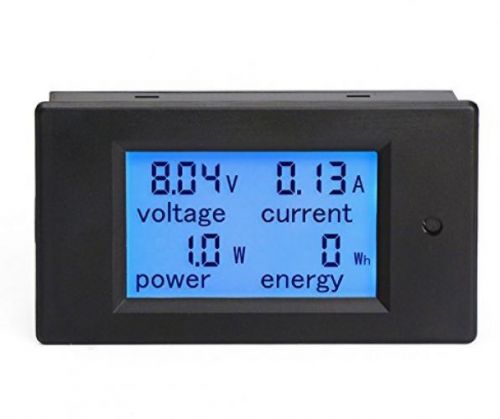 Drok® digital multimeter dc 6.5-100v 20a voltage amperage power energy meter for sale