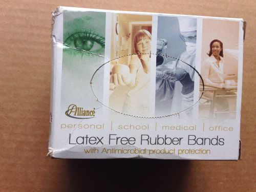 Alliance latex free rubber bands with antimicrobial product protection size#117b for sale