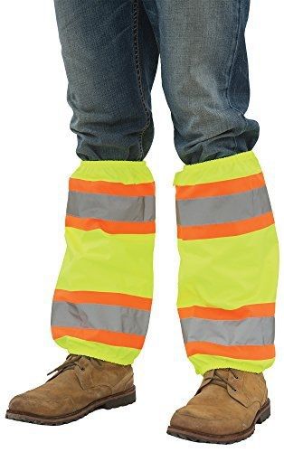 ERB Safety 61586 S487 Contrasting Trim Leg Gaiters Accessories, One Size, Hi-Viz
