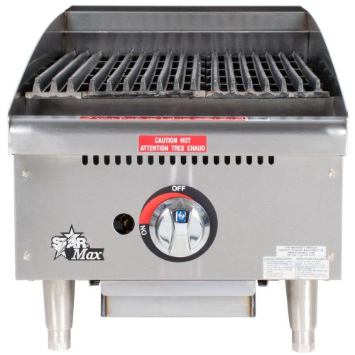Star Manufacturing 6115RCBD, 15-Inch Countertop Radiant Gas Charbroiler, cULus,