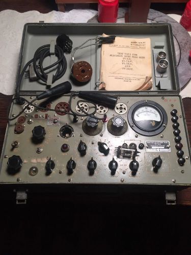 Vintage US Army/Navy Military Test Set Electron Tube Tester TV-7A/U !!! L@@K !!!