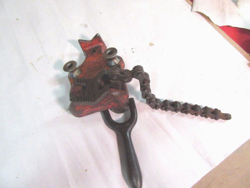 Rigid bc-2a,chain pipe vise,1/8 to 2-1/2&#034; capacity,good teeth   #r61316 for sale