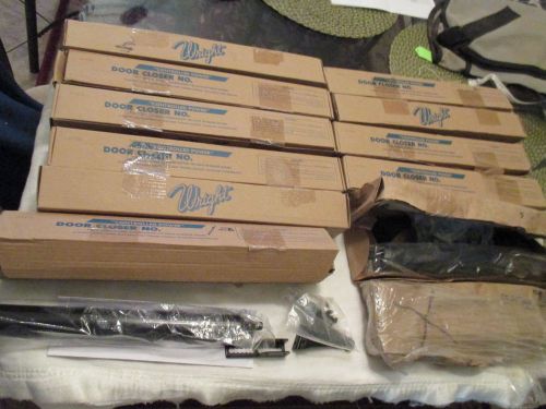10 new 920 black wright door closers &amp; 2 wright 151 black door closers for sale