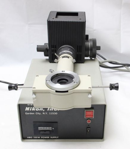 Nikon Microscope HBO 100w Hg Lamp House Power Supply Fluorescence Attachment