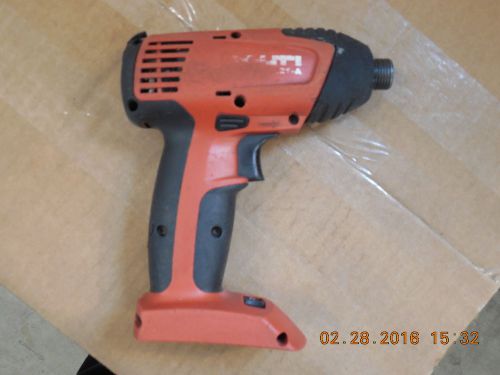 Hilti SID 121-A  CORDLESS 1/4&#034; IMPACT screw gun bare tool only  used(878)