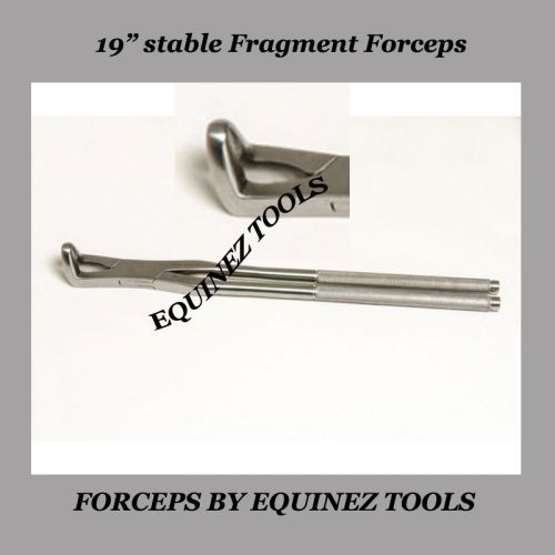19&#034; Equine Stable Fragment Forceps, with Pouch, Stainless Steel Equine Dental