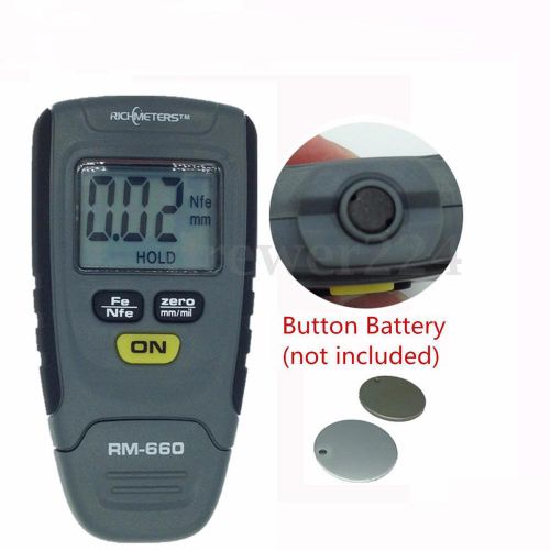Sr2120b paint coating thickness gauge meter tester base 0-1.25mm iron aluminum for sale