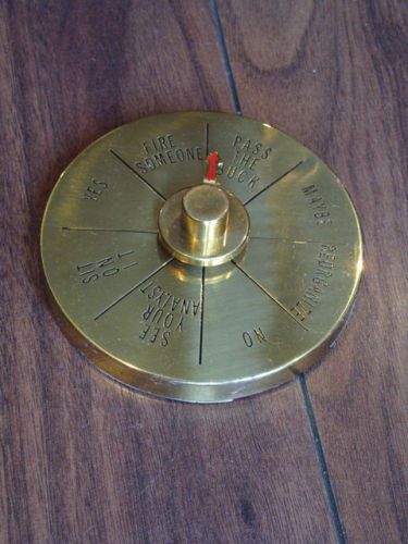 Brass Decision Maker Spinner Executive Toy