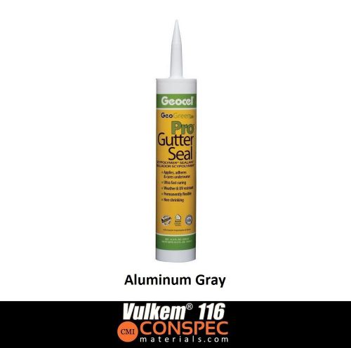 Geocel pro gutter seal aluminum gray 10.3 oz sealant for sale
