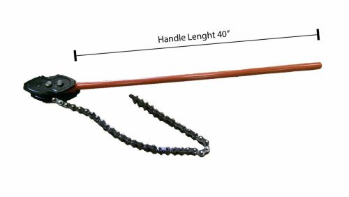 Heavy Duty Chain Wrench Pipe Diameter 10&#039;&#039;, Handle 40&#039;&#039; WT-2093