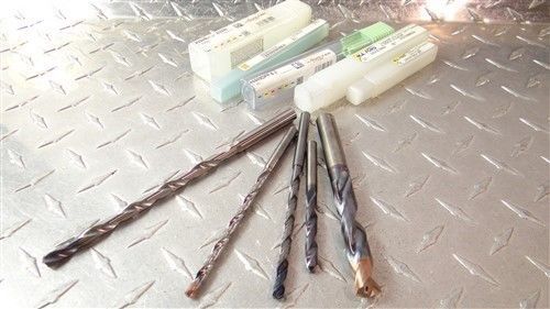 NEW &amp; USED SOLID CARBIDE COOLANT FED DRILLS 3/16&#034; TO 15/32&#034; TITEX