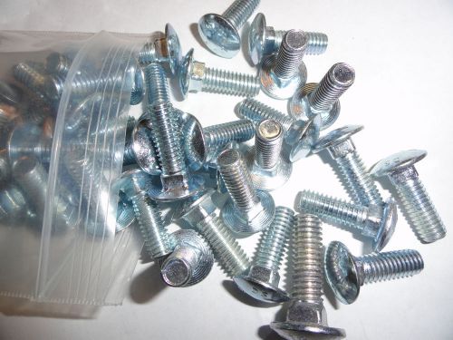 5/16-18 X 1&#034; Zinc Plated Carriage Bolts