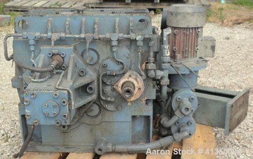 Used- Werner Pfleiderer Co-Rotating Design Gearbox, Type ZSK 40. Rated 34 kW, 2.