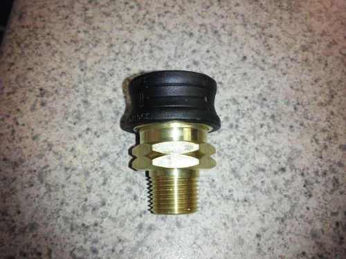 Brass quick disconnect coupler 3/8&#034; male threads plastic casing. for sale