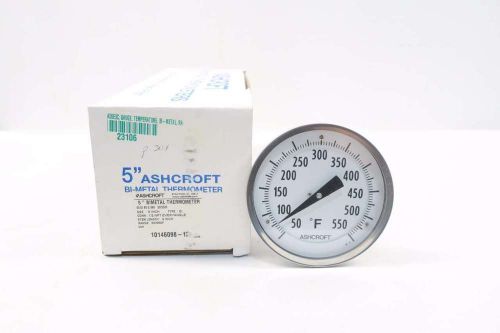 New ashcroft 50ei60e090 9in stem thermometer 50-550f 5 in 1/2 in npt d531764 for sale
