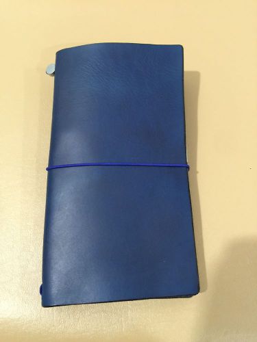 Midori Style Travellers Notebook Blue Edition Handmade, 100 % Leather, New