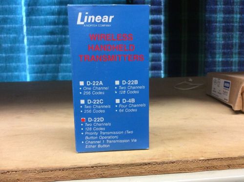 LINEAR D-22D WIRELESS HANDHELD TRANSMITTERS, 2-CHANNELS, 128 CODES