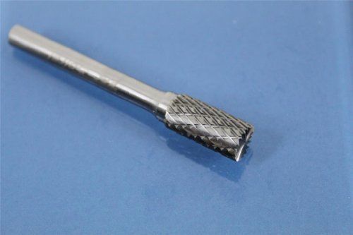 TEMO SB-3 Double Cut CARBIDE ROTARY BURR 1/4&#034; SHANK 3/8&#034; HEAD Cylinder with End