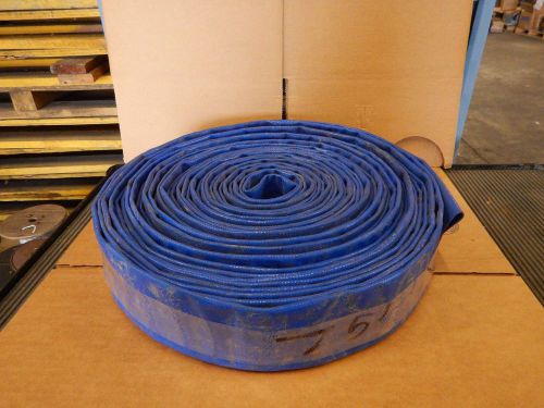 New 2&#034; diameter x 75&#039; long discharge water pump hose lay flat new           new for sale