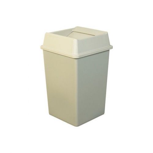 &#034;Hands-Free Receptacle Container, 35 Gallon, Beige, 1/Each&#034;