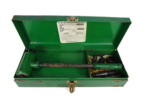 Greenlee 1804 ratchet knockout punch puller driver set for sale