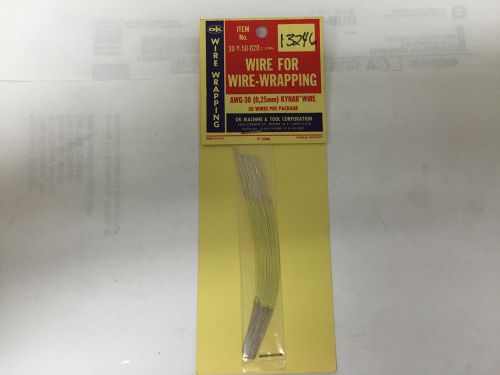 OK Machine &amp; Tool Corp. 30-Y-50-020 Wire Wrapping Wire (Yellow)