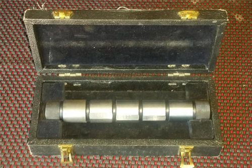 Acme industrial 32/63/125/250/500 solid lathe boring spacer set w/case bushings for sale