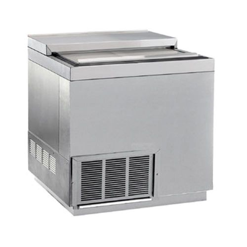 New krowne bc36-ss - 36&#034; stainless steel slide top bottle cooler for sale