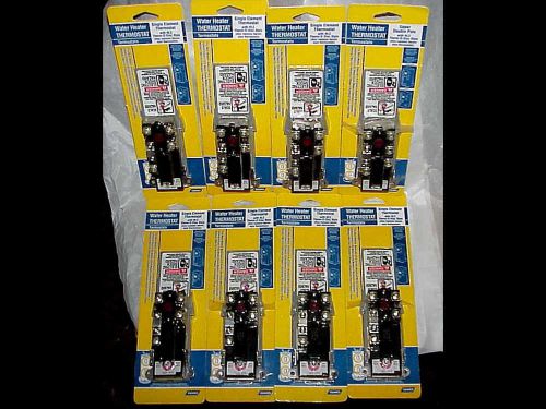 Mixed lot  9 new camco water heater thermostats 7 single pole &amp; 1 upper dbl pole for sale