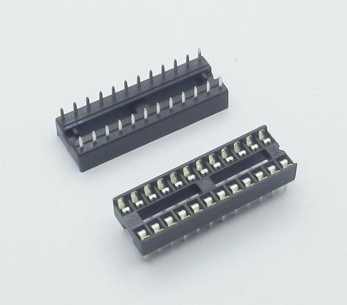5pcs 24pin Pitch 2.54mm DIP IC Sockets Adaptor Solder Type Socket