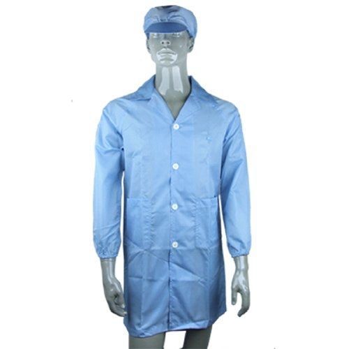 Amico Anti-static LAB Smock Clothes Coat Size L with Hat