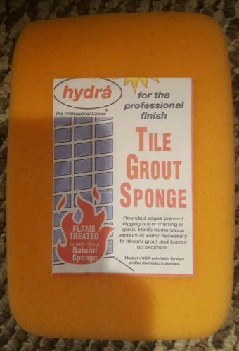 Hydra Extra Large XL Tile Grout Sponge 5 x 7 x 2  rounded edges flame treated