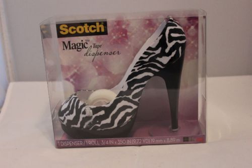 Scotch High Heel Stiletto Shoe Dispenser with Magic Tape - Zebra