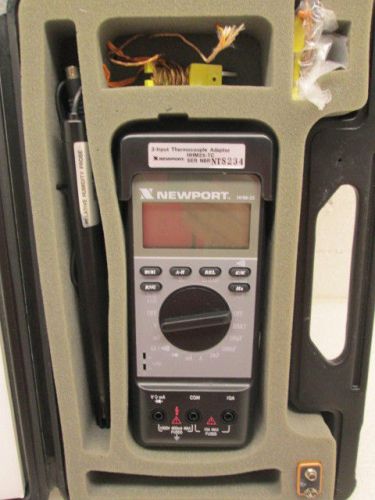 Newport HHM-25 Series Handheld Digital Multimeter Thermometer Rel Humidity Kit