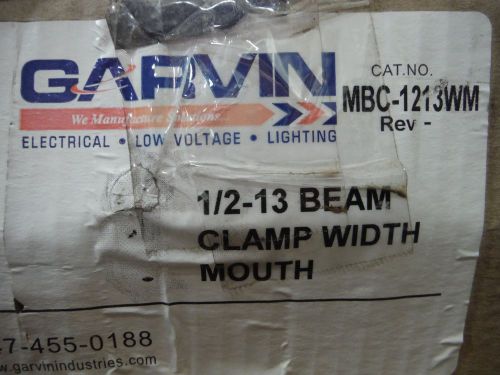 Beam clamp 1/2-13  with extra wide 3-1/8&#034; jaw opening and malleable iron (4pcs) for sale