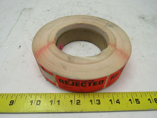 Kennmore l14r-rj 1-1/2&#034; x 2-1/4&#034; self sticking rejected tags roll of 1000 for sale