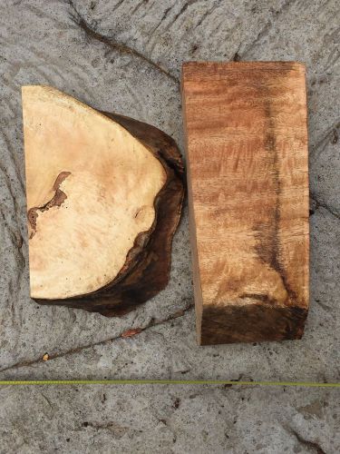Mango Wood Reclaimed From Hawaii 2 Pieces 4-7&#034;x8-11&#034;x1-2&#034;