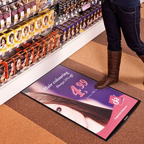 FloorWindo A1-5 floor poster display - Durable, reusable, buy once &amp; use often