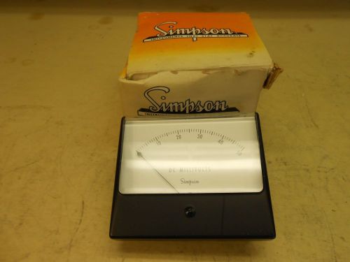 Simpson Millivolt Meter Model 1329 , Cat. No. 7030