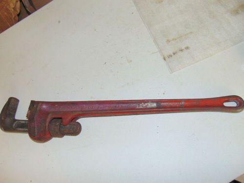 Ridgid heavy duty 24&#034; straight pipe wrench good used for sale