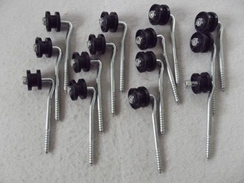 14 Fencing insulators w/roller  corners for stringing wire/rope/polyrope