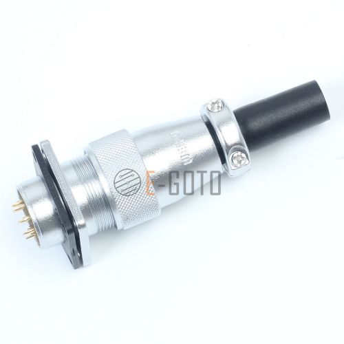 1set ws20 9pin 20mm panel mount metal aviation connector threaded coupling for sale