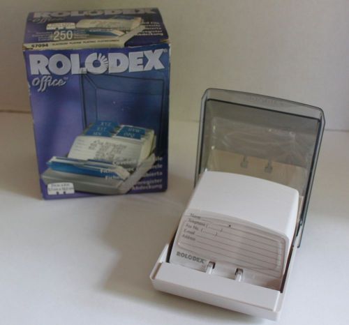 Rolodex Platinum 67094 Covered 250 Card Address Telephone File  2.25&#034; X 4&#034;